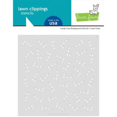 Lawn Fawn Stencils - Candy Cane Background